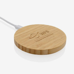 Chargeur à induction sans fil 15 w en bambou
